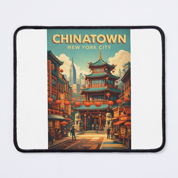 Item preview, Chinatown Manhattan New York City Pagoda Architecture Urban Street designed and sold by Places On Earth.