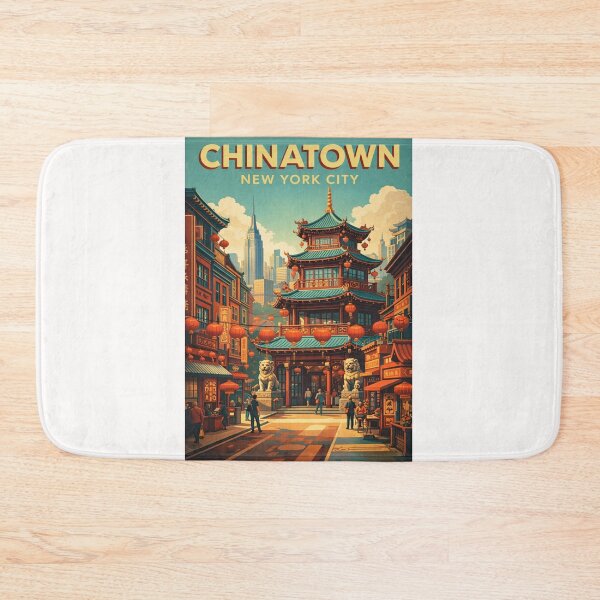 Item preview, Chinatown Manhattan New York City Pagoda Architecture Urban Street designed and sold by Places On Earth.