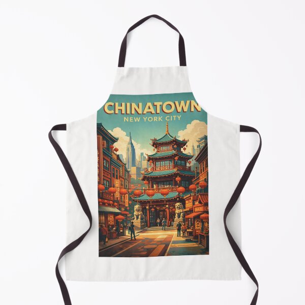 Item preview, Chinatown Manhattan New York City Pagoda Architecture Urban Street designed and sold by Places On Earth.