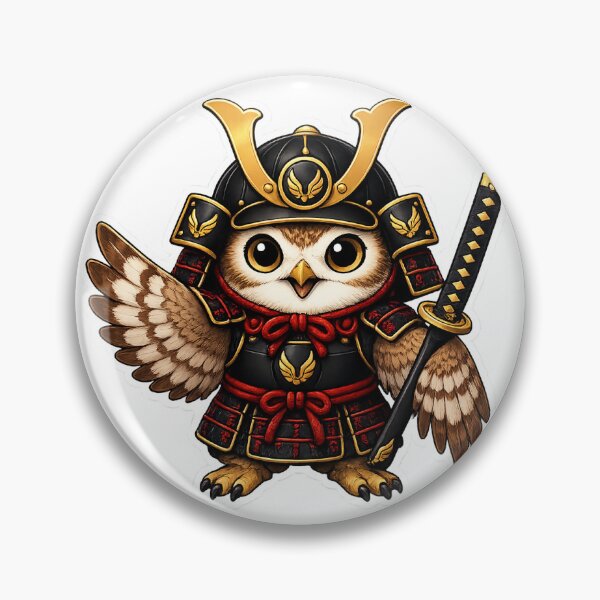 Item preview, Samurai Owl Guardian designed and sold by samuraibloom.