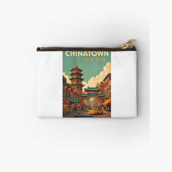 Item preview, Chinatown New York City Manhattan Canal Street Pagoda Gate Urban Scene designed and sold by Places On Earth.