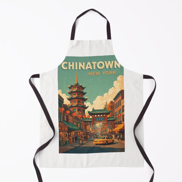 Item preview, Chinatown New York City Manhattan Canal Street Pagoda Gate Urban Scene designed and sold by Places On Earth.