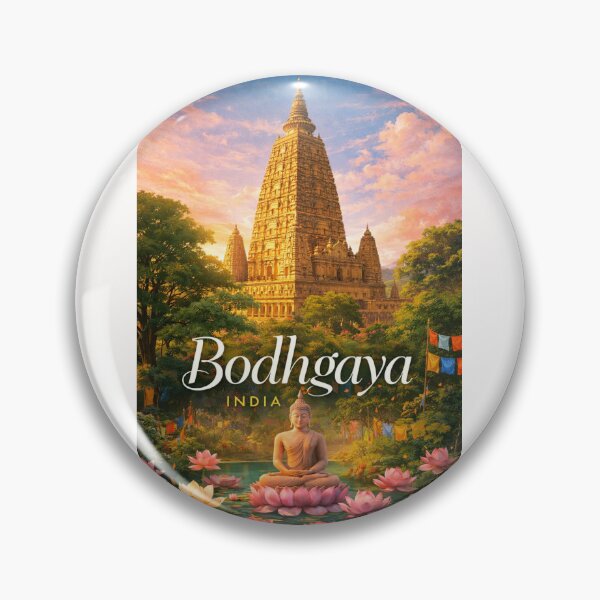 Item preview, Bodh Gaya Bihar India Mahabodhi Temple Buddhist Heritage Sacred Site designed and sold by Places On Earth.