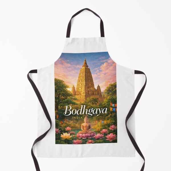 Item preview, Bodh Gaya Bihar India Mahabodhi Temple Buddhist Heritage Sacred Site designed and sold by Places On Earth.
