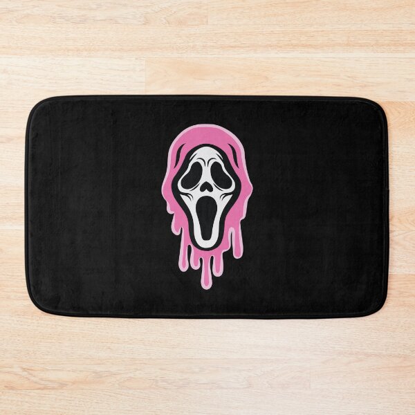 Item preview, Melting Pink Ghost face Mask Creepy Cute Horror Art designed and sold by BrownHorse90s.