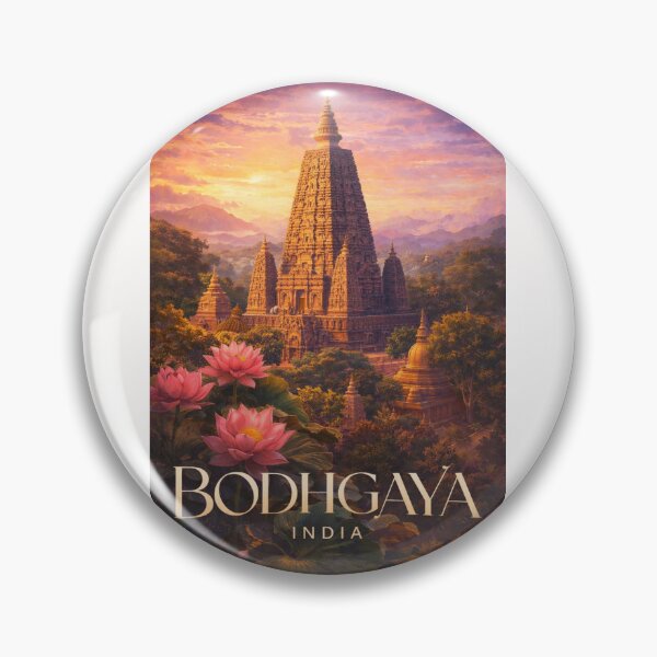 Item preview, Bodh Gaya Bihar India Mahabodhi Temple Bodhi Tree Buddhist Pilgrimage designed and sold by Places On Earth.