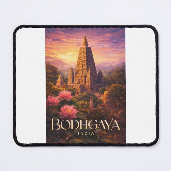Item preview, Bodh Gaya Bihar India Mahabodhi Temple Bodhi Tree Buddhist Pilgrimage designed and sold by Places On Earth.