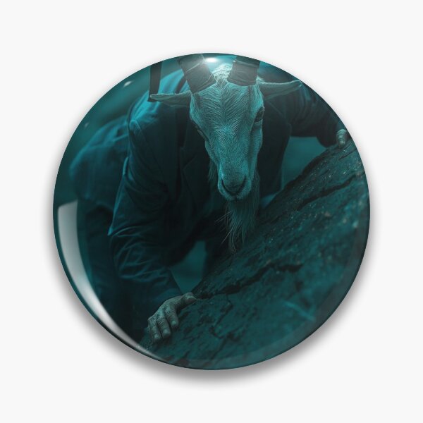 Item preview, Stealthy Capricorn Stalking Cold Tones Realistic Zodiac Art designed and sold by Mustangana.