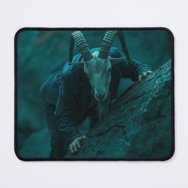 Item preview, Stealthy Capricorn Stalking Cold Tones Realistic Zodiac Art designed and sold by Mustangana.