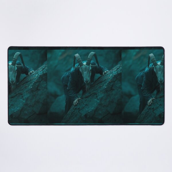 Item preview, Stealthy Capricorn Stalking Cold Tones Realistic Zodiac Art designed and sold by Mustangana.