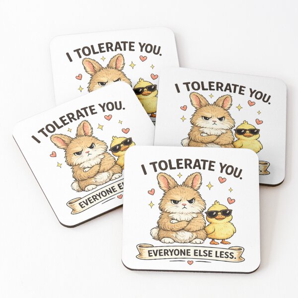 Artikelvorschau, Lustiges Geschenk für die beste Freundin: Hase und Ente – Humor ertragen entworfen und verkauft von Gentlestate.