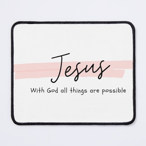 Item preview, Minimalist Jesus Script Aesthetic Faith Graphic designed and sold by Oddly Blessed.
