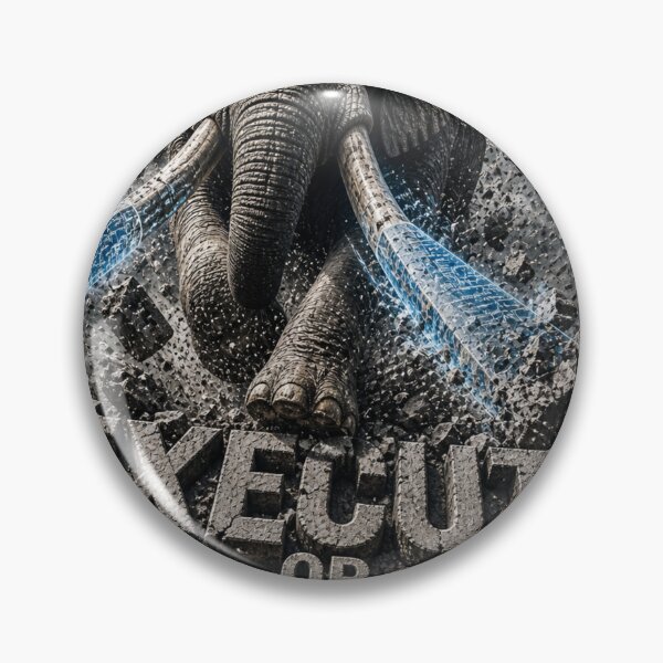 Item preview, Founder Execute Exit Elephant Industrial Brutalist Canvas Art designed and sold by SavannaStrikes.