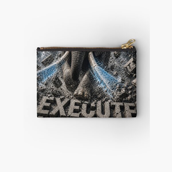 Item preview, Founder Execute Exit Elephant Industrial Brutalist Canvas Art designed and sold by SavannaStrikes.