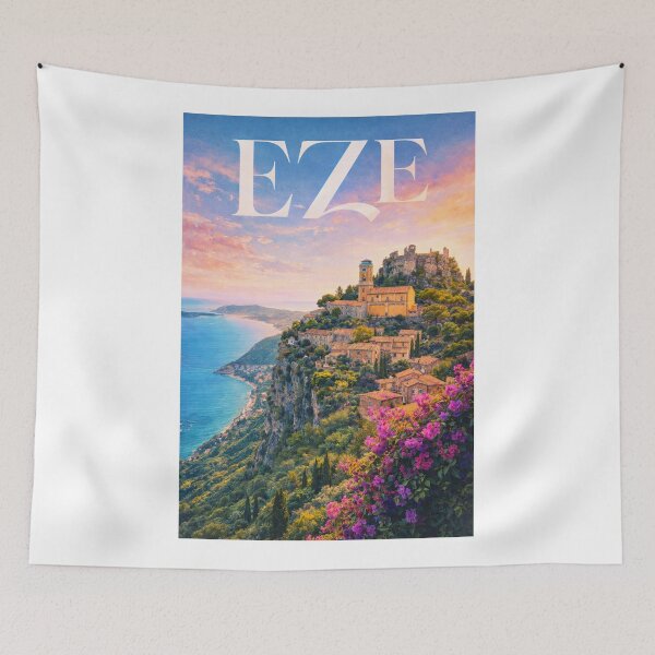 Item preview, Èze French Riviera Provence Alpes Côte dAzur Mediterranean Coastline designed and sold by Aryabek.