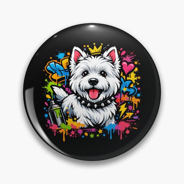 Item preview, Westie Graffiti Design – Colorful Street Art designed and sold by Pineapple-Tree.