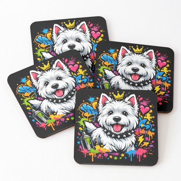 Item preview, Westie Graffiti Design – Colorful Street Art designed and sold by Pineapple-Tree.