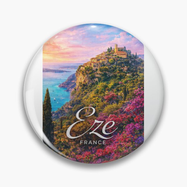 Item preview, Èze French Riviera Côte d Azur Mediterranean Cliffside Village designed and sold by Aryabek.