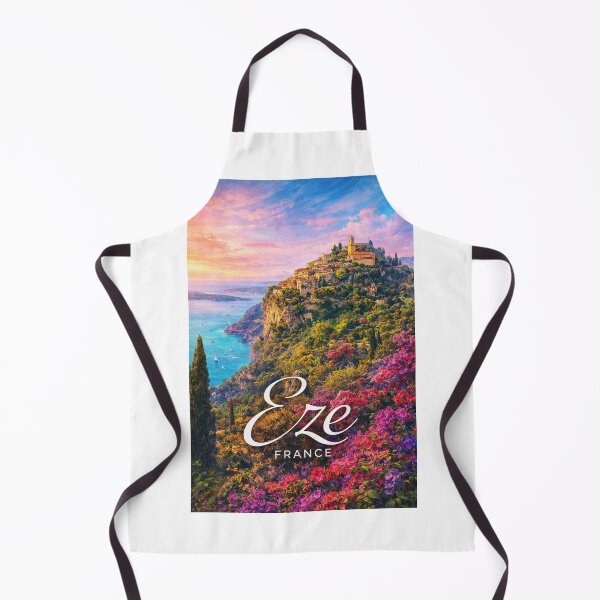 Item preview, Èze French Riviera Côte d Azur Mediterranean Cliffside Village designed and sold by Aryabek.