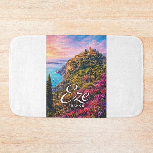 Item preview, Èze French Riviera Côte d Azur Mediterranean Cliffside Village designed and sold by Aryabek.
