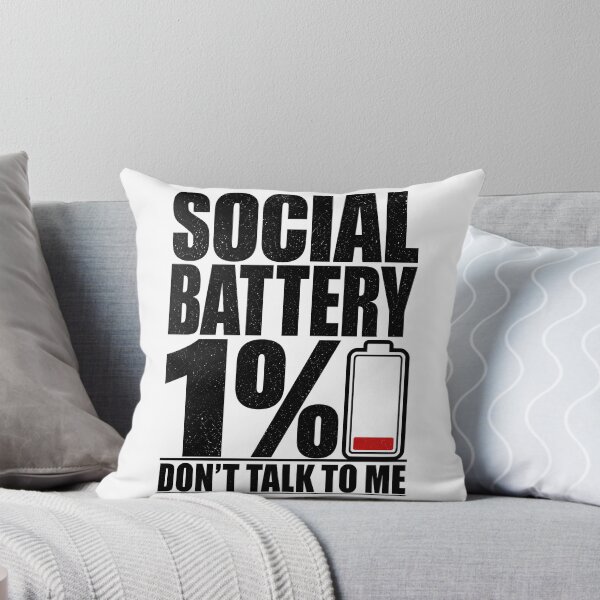 Item preview, Social Battery 1% Don’t Talk To Me Funny Introvert Humor designed and sold by NoMercyPrints.