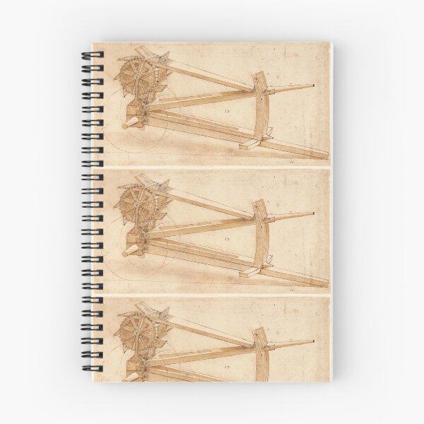 Item preview, Codex Atlanticus Folio 16r by Leonardo da Vinci Mechanical Invention Drawing Art Print designed and sold by artofuniverse.