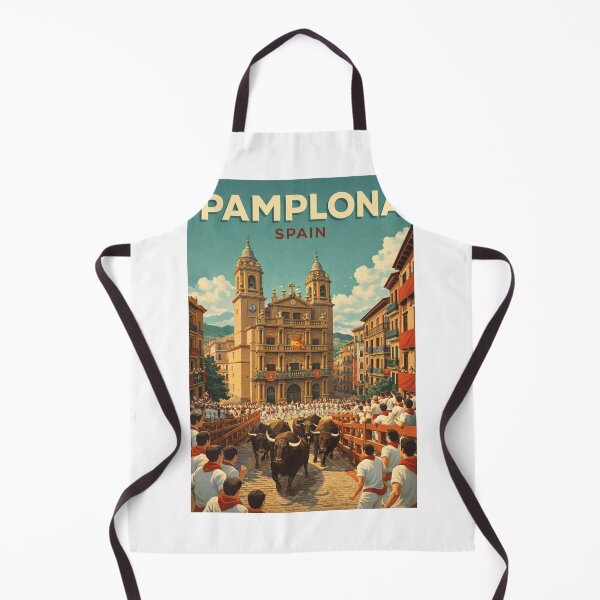Item preview, Pamplona Navarre Spain San Fermin Festival Plaza del Ayuntamiento designed and sold by Aryabek.