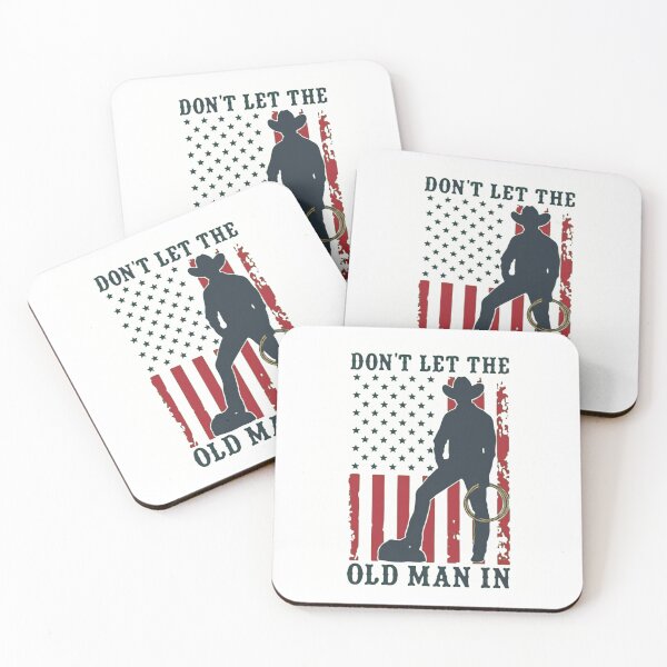 Item preview, Don't Let The Old Man In - Vintage Cowboy Patriotic American Flag designed and sold by haitrieuic96.