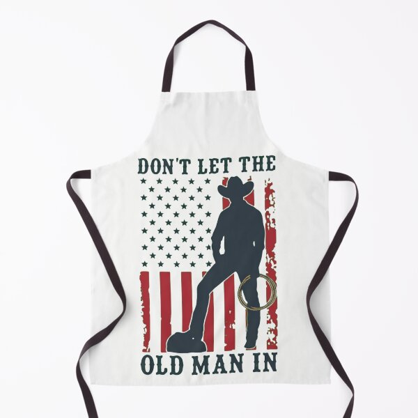 Item preview, Don't Let The Old Man In - Vintage Cowboy Patriotic American Flag designed and sold by haitrieuic96.