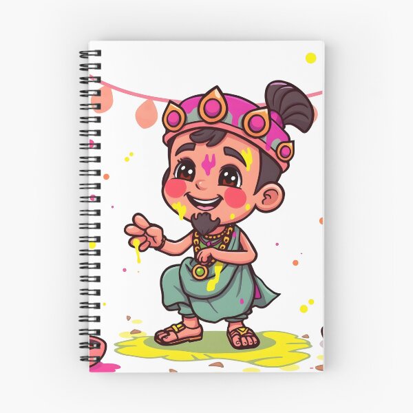 Item preview, Holi Pink Crown Child Sticker   designed and sold by Teewave-Ashish.