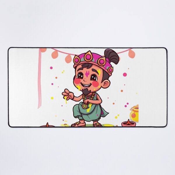 Item preview, Holi Pink Crown Child Sticker designed and sold by Teewave-Ashish.
