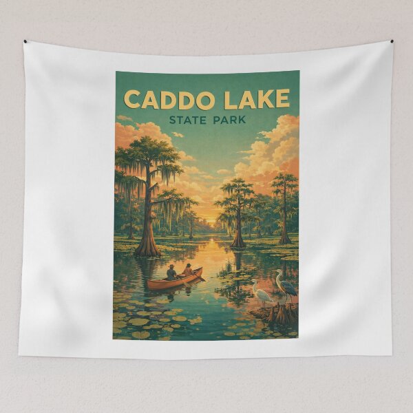 Item preview, Caddo Lake State Park Texas Louisiana Cypress Swamp Bayou Landscape designed and sold by Aryabek.