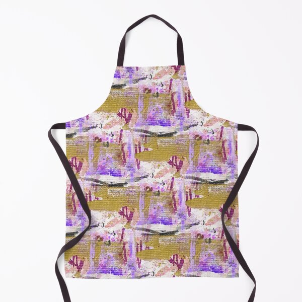 Item preview, Textured Painterly Abstract in Yellow and Purple designed and sold by Artistestella.