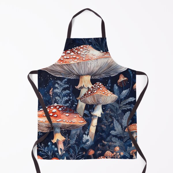 Item preview, Midnight Blue Amanita Muscaria Mushroom Fungi Pattern designed and sold by GrinGalore.