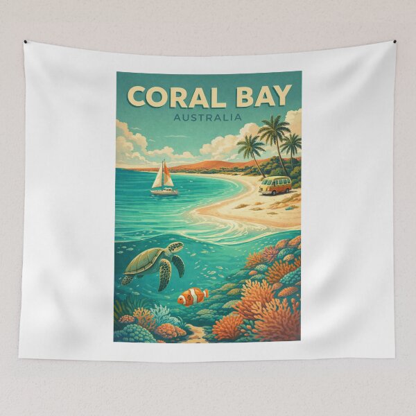 Item preview, Coral Bay Western Australia Ningaloo Reef Indian Ocean Coast designed and sold by Aryabek.