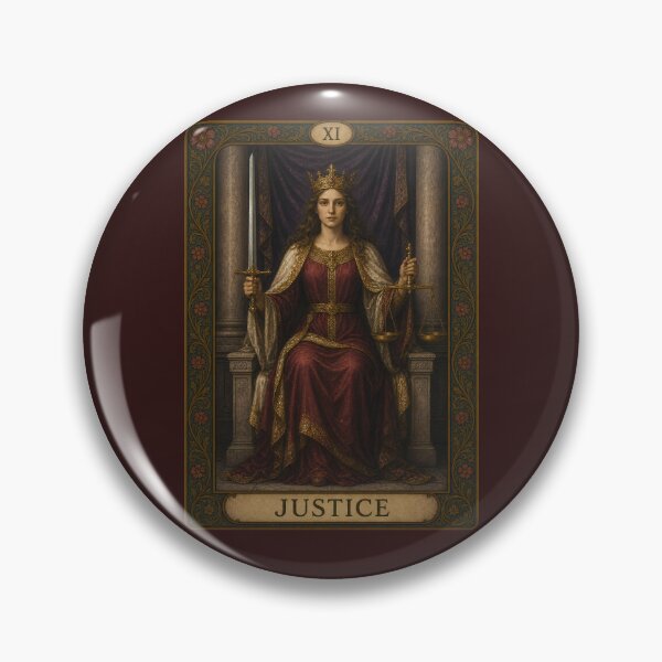 Item preview, Justice Tarot Card XI Art Nouveau Illustration designed and sold by FabcoDesign.