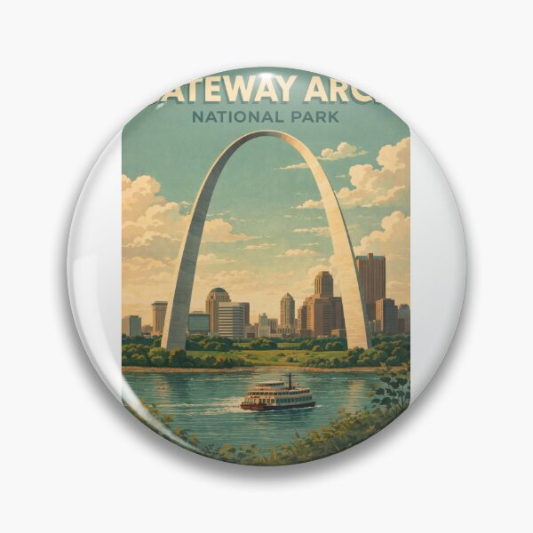 Item preview, Gateway Arch National Park St Louis Missouri Mississippi River Skyline designed and sold by Aryabek.