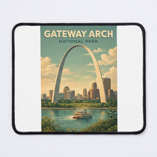Item preview, Gateway Arch National Park St Louis Missouri Mississippi River Skyline designed and sold by Aryabek.