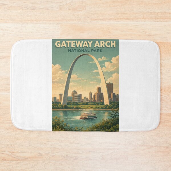 Item preview, Gateway Arch National Park St Louis Missouri Mississippi River Skyline designed and sold by Aryabek.