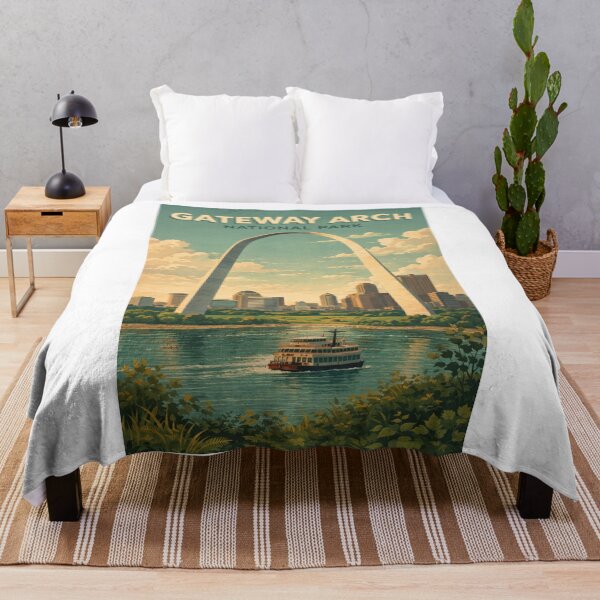 Item preview, Gateway Arch National Park St Louis Missouri Mississippi River Skyline designed and sold by Aryabek.
