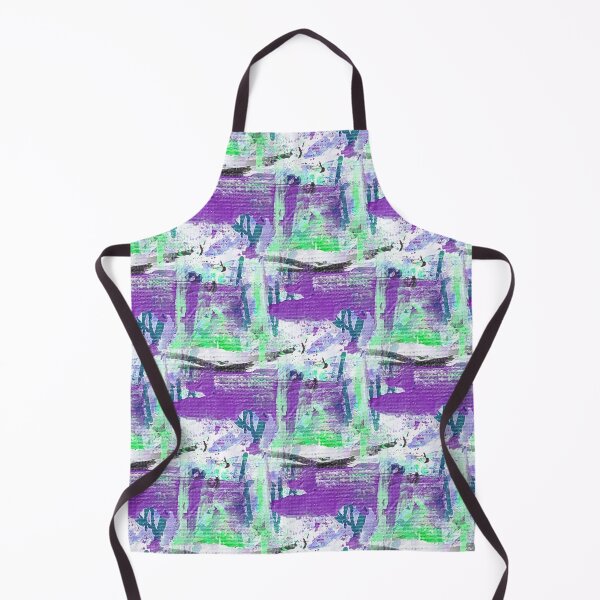 Item preview, Textured Painterly Abstract in Purple and Green designed and sold by Artistestella.