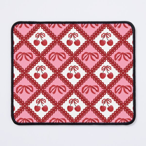 Item preview, Cherry Bow Coquette Lace Pattern designed and sold by Kusaka.art.