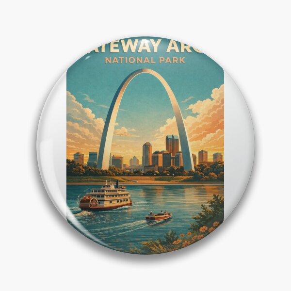 Item preview, Gateway Arch St Louis Missouri Mississippi River Eero Saarinen Landmark designed and sold by Aryabek.