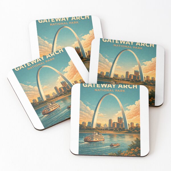 Item preview, Gateway Arch St Louis Missouri Mississippi River Eero Saarinen Landmark designed and sold by Aryabek.