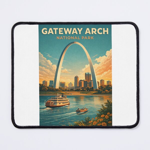 Item preview, Gateway Arch St Louis Missouri Mississippi River Eero Saarinen Landmark designed and sold by Aryabek.