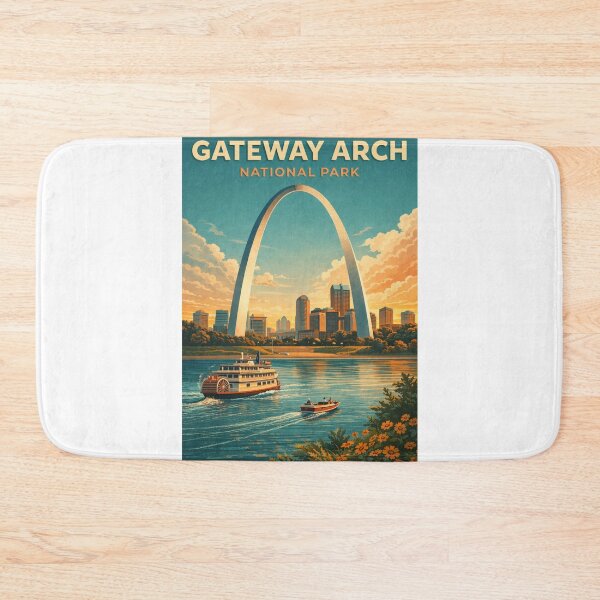 Item preview, Gateway Arch St Louis Missouri Mississippi River Eero Saarinen Landmark designed and sold by Aryabek.