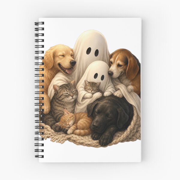 Item preview, Ghost Dog Cuddle Pile designed and sold by InkNovaLab.