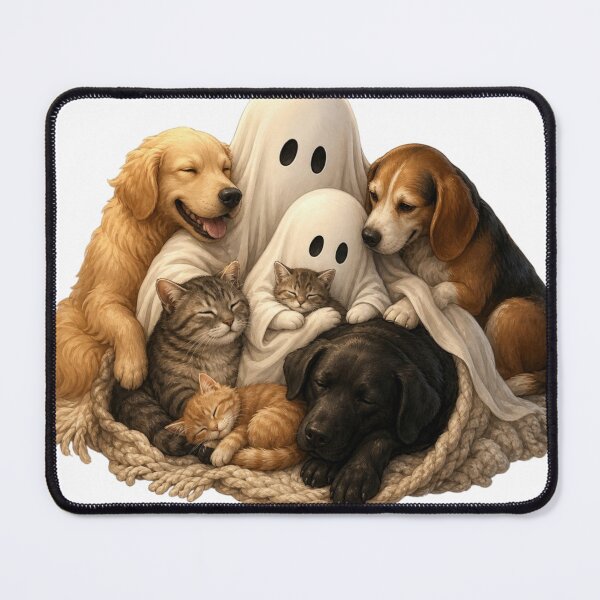 Item preview, Ghost Dog Cuddle Pile designed and sold by InkNovaLab.