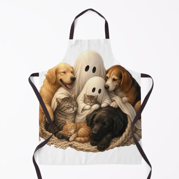 Item preview, Ghost Dog Cuddle Pile designed and sold by InkNovaLab.