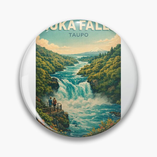 Item preview, Huka Falls Taupō Waikato Region Waikato River New Zealand designed and sold by Aryabek.